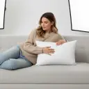 Spun Polyester Lumbar Pillow - Personalized All-Over Printed Design