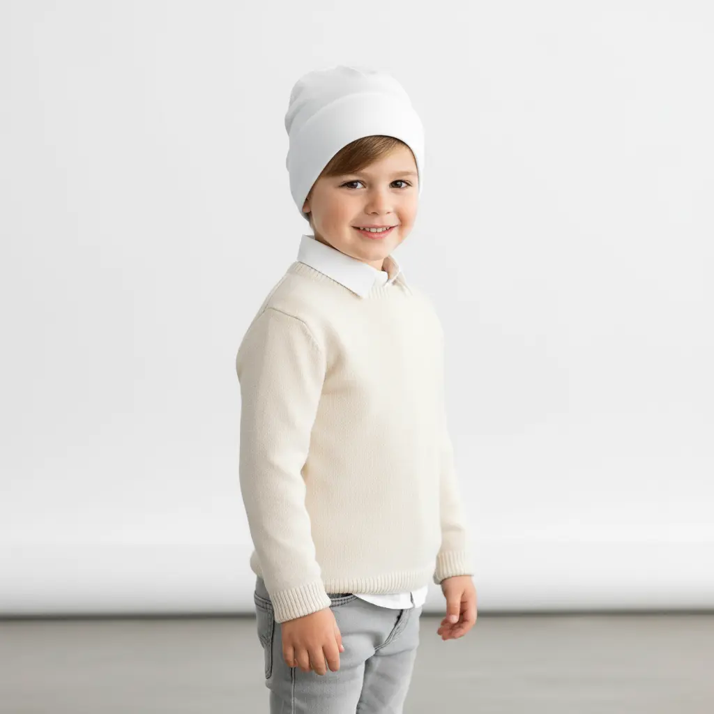 [68f76156081dadb75e036cc0] Baby Beanie - Personalized All-Over Printed Design