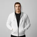 Unisex Zip Hoodie - Personalized All-Over Printed Design