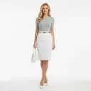 Women's Pencil Skirt - Personalized All-Over Printed Design