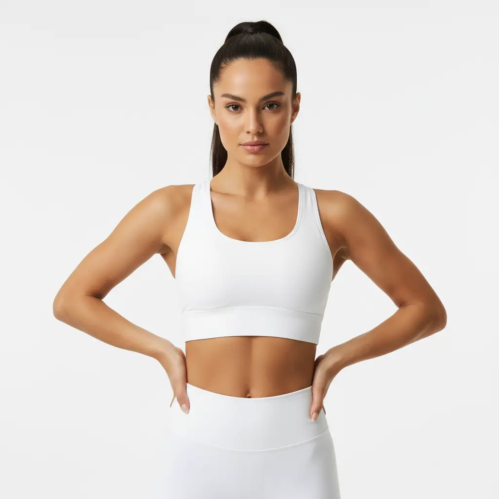 [68f75dc3a85f7050e10b1e3e] Stylish Sports Bra - Personalized All-Over Printed Design (S)