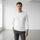 Men's Long Sleeve Shirt - Personalized All-Over Printed Design