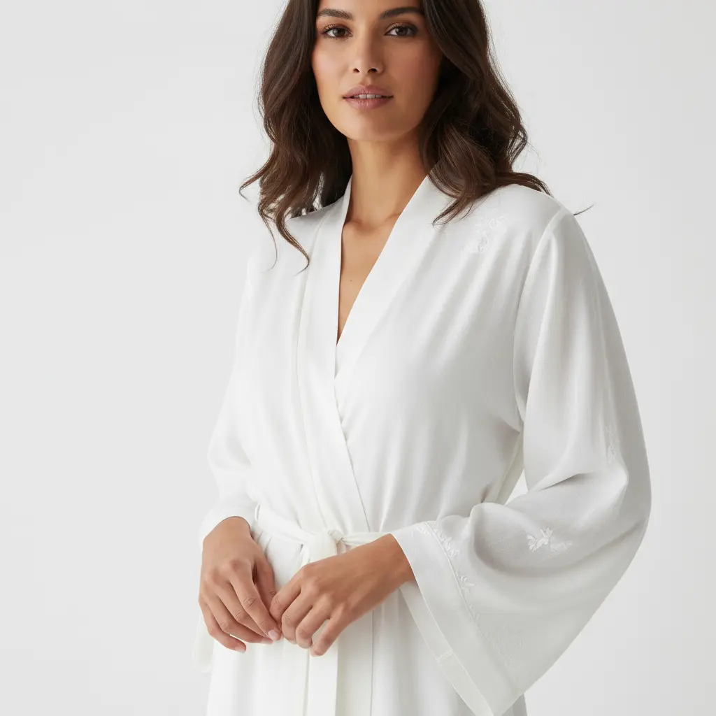 Long Sleeve Kimono Robe - Personalized All-Over Printed Design