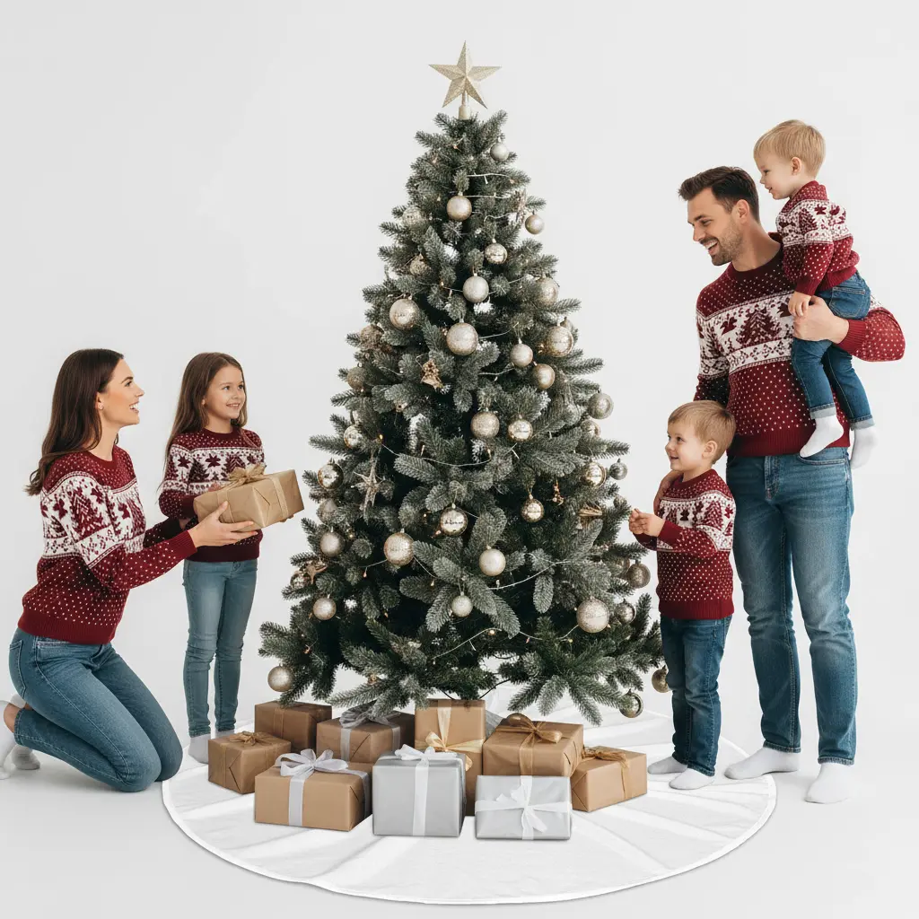 [68f763b6081dadb75e036d47] Christmas Tree Skirts - Personalized All-Over Printed Design